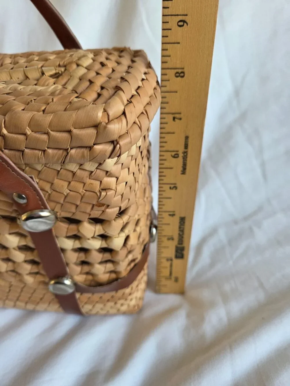 HANDMADE Mexican boho STRAW market handbag